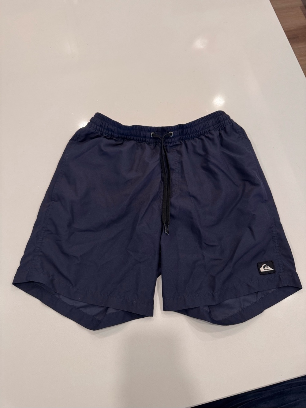 Quiksilver Men's Dark Navy Elastic Drawstring Swim Shorts